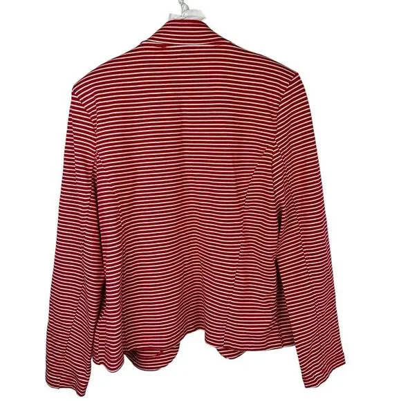 Tommy Hilfiger Womens Jacket XL Stripe Nautical Military blazer holidays - Picture 2 of 12